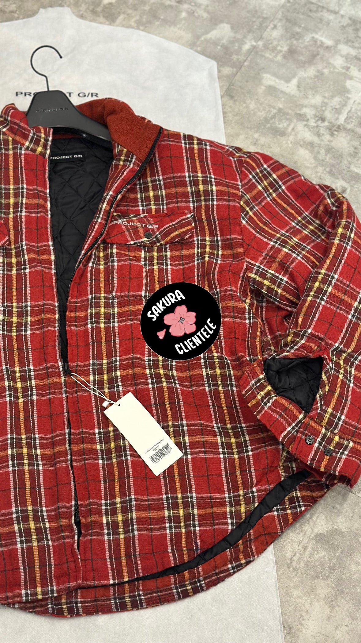 Project G/R Padded Check Shirts
Jacket (Red)