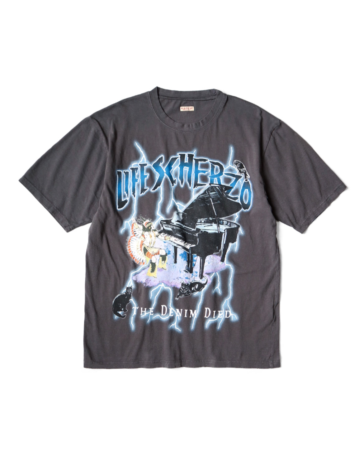 Kapital Life Scherzo Lightning Vintage Tee Shirt