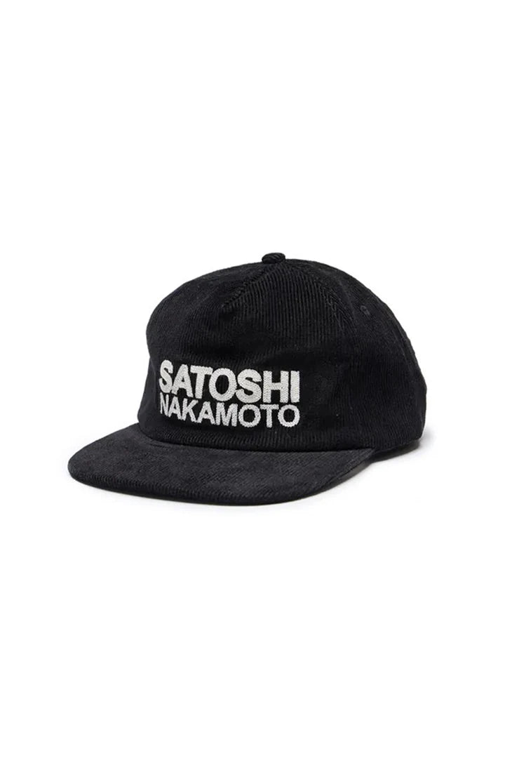 Satoshi Nakamoto Chainstitch Logo Hat (Black)