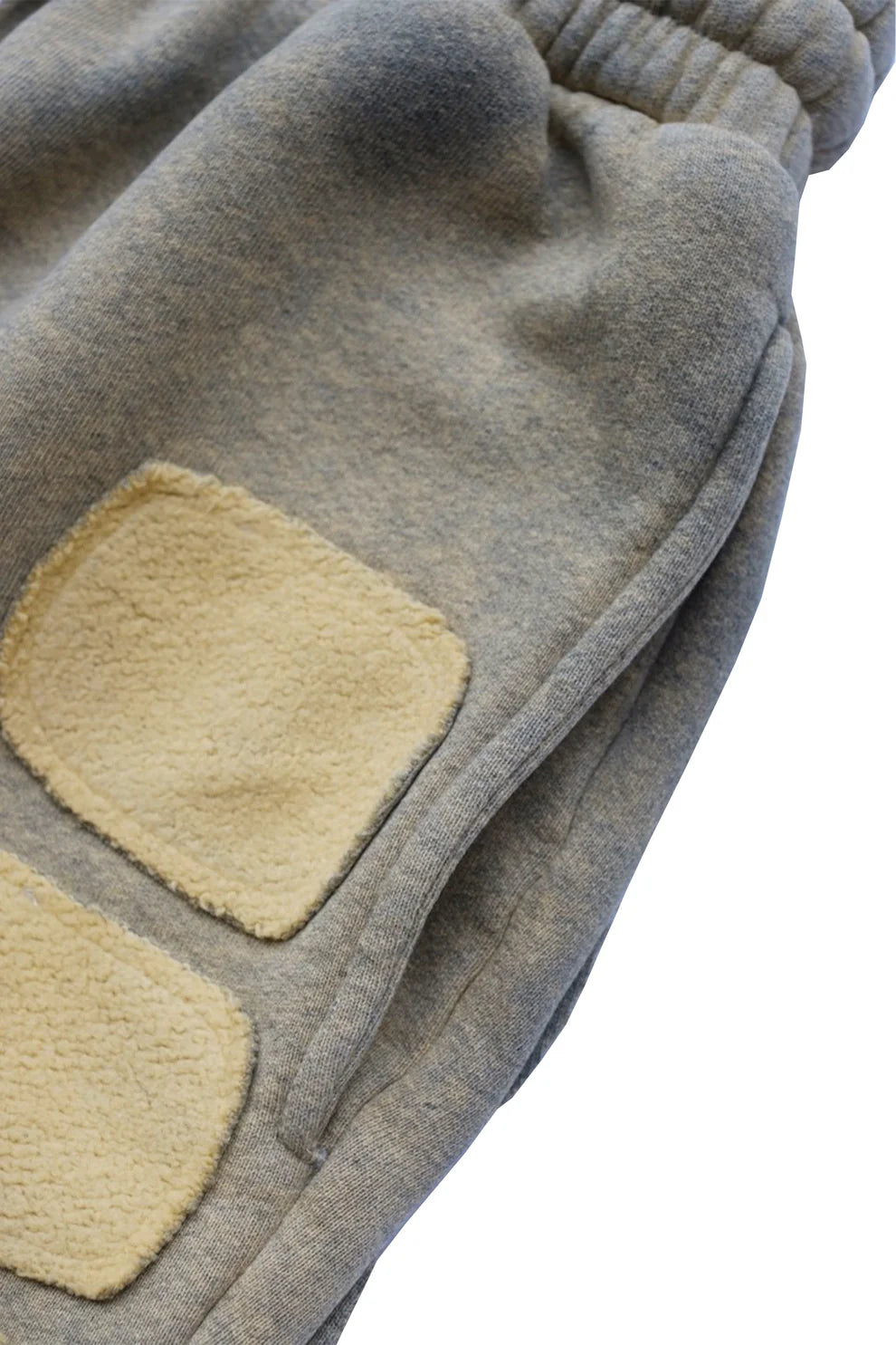 Satoshi Nakamoto Destroyed Patchwork Moto Shorts (Grey)