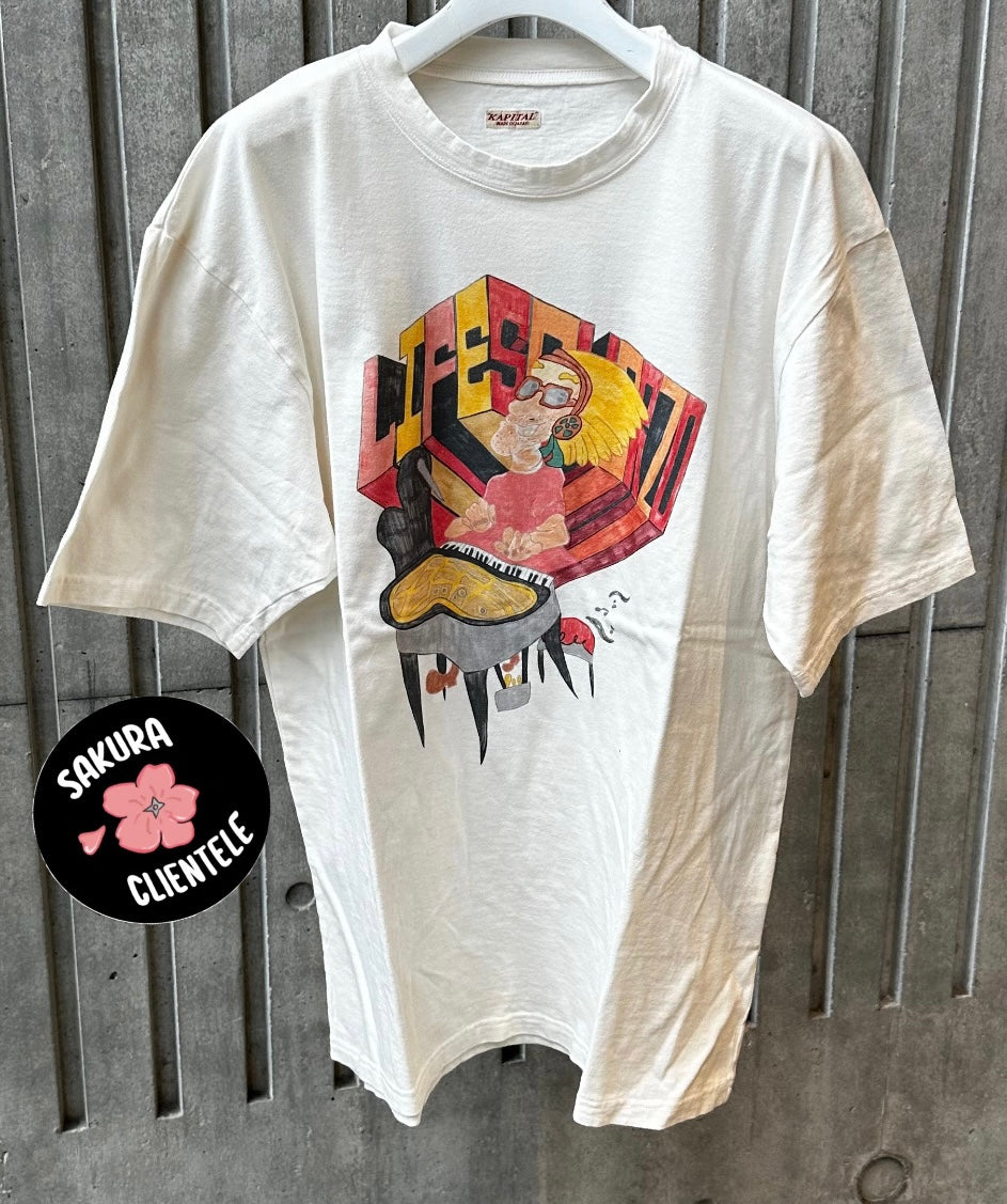 Kapital Life Scherzo Analogue Piano Tee Shirt (White)