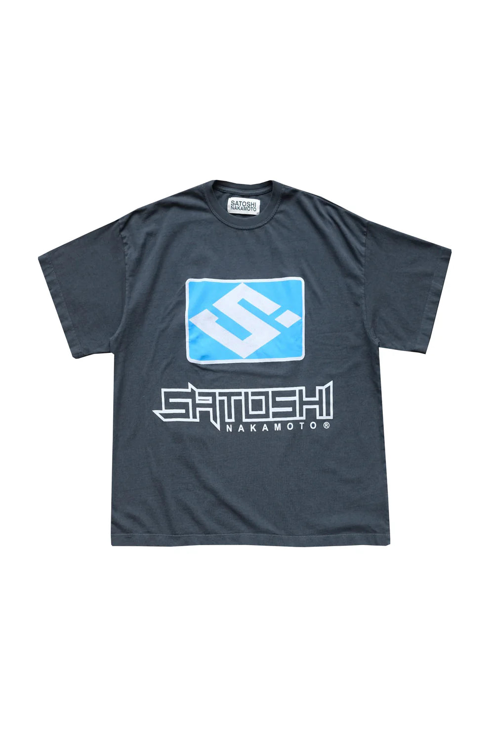 Satoshi Nakamoto S Logo Tee Shirt (Washed Black)